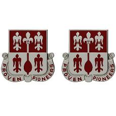 299th Engineer Battalion Unit Crest (Proven Pioneers)